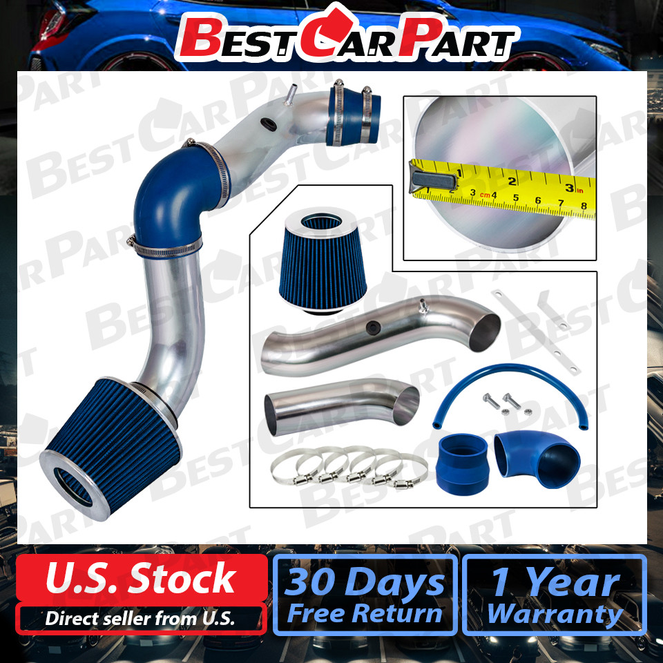 BCP BLUE 2004-2008 Chevy Aveo 1.6L L4 Racing Cold Air Intake Kit + Filter