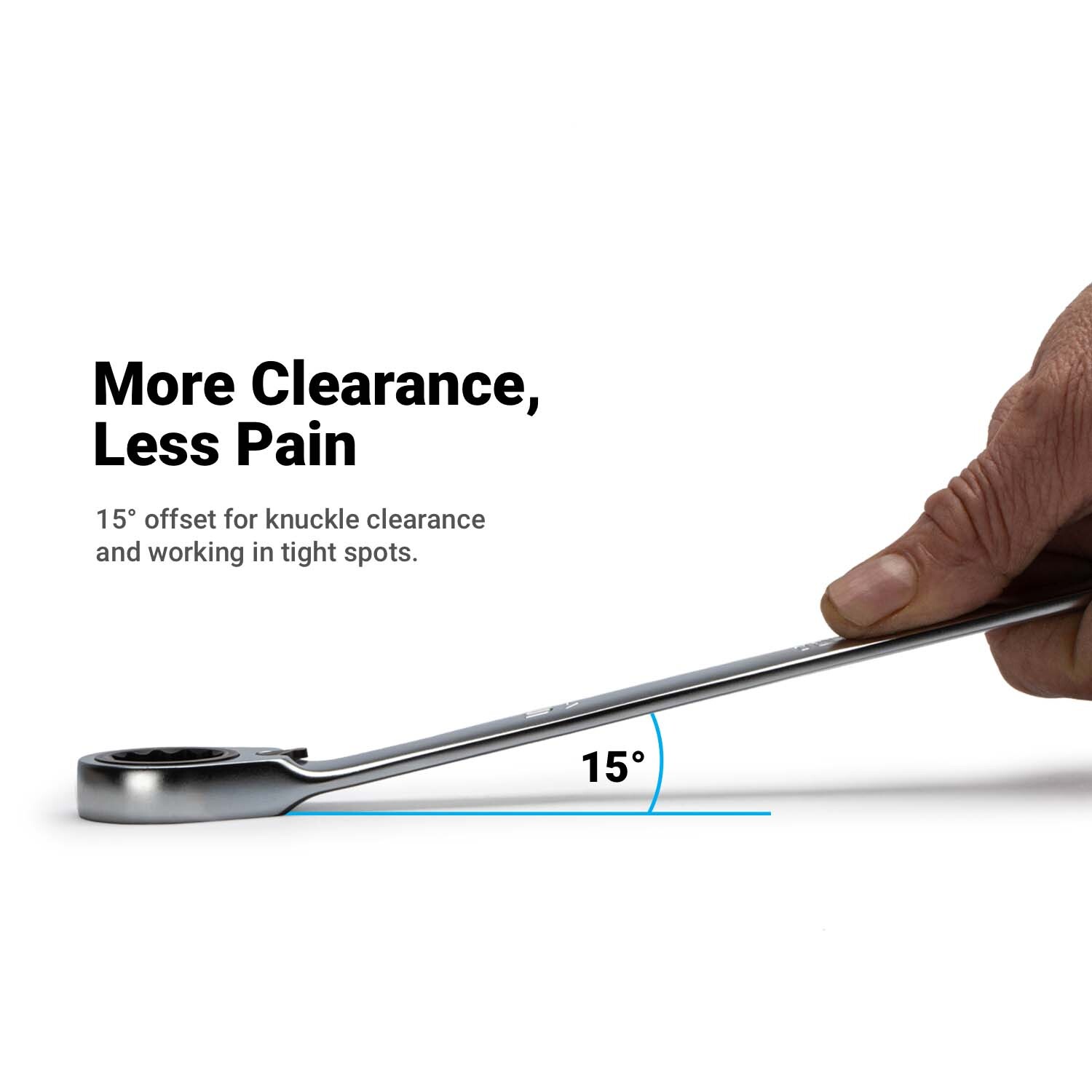 Capri Tools 120-Tooth Ultra-Smooth Reversible Ratcheting Combination Wrench