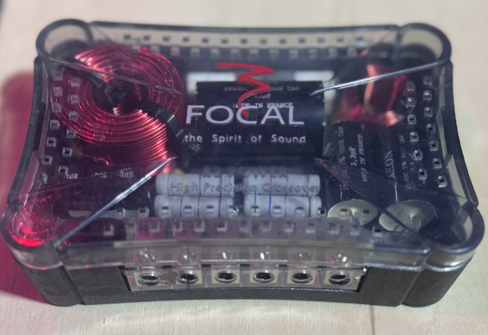 RARE Model FOCAL 165 KP Zamak Hi-Fi Passive Crossover Filters (set of 2)