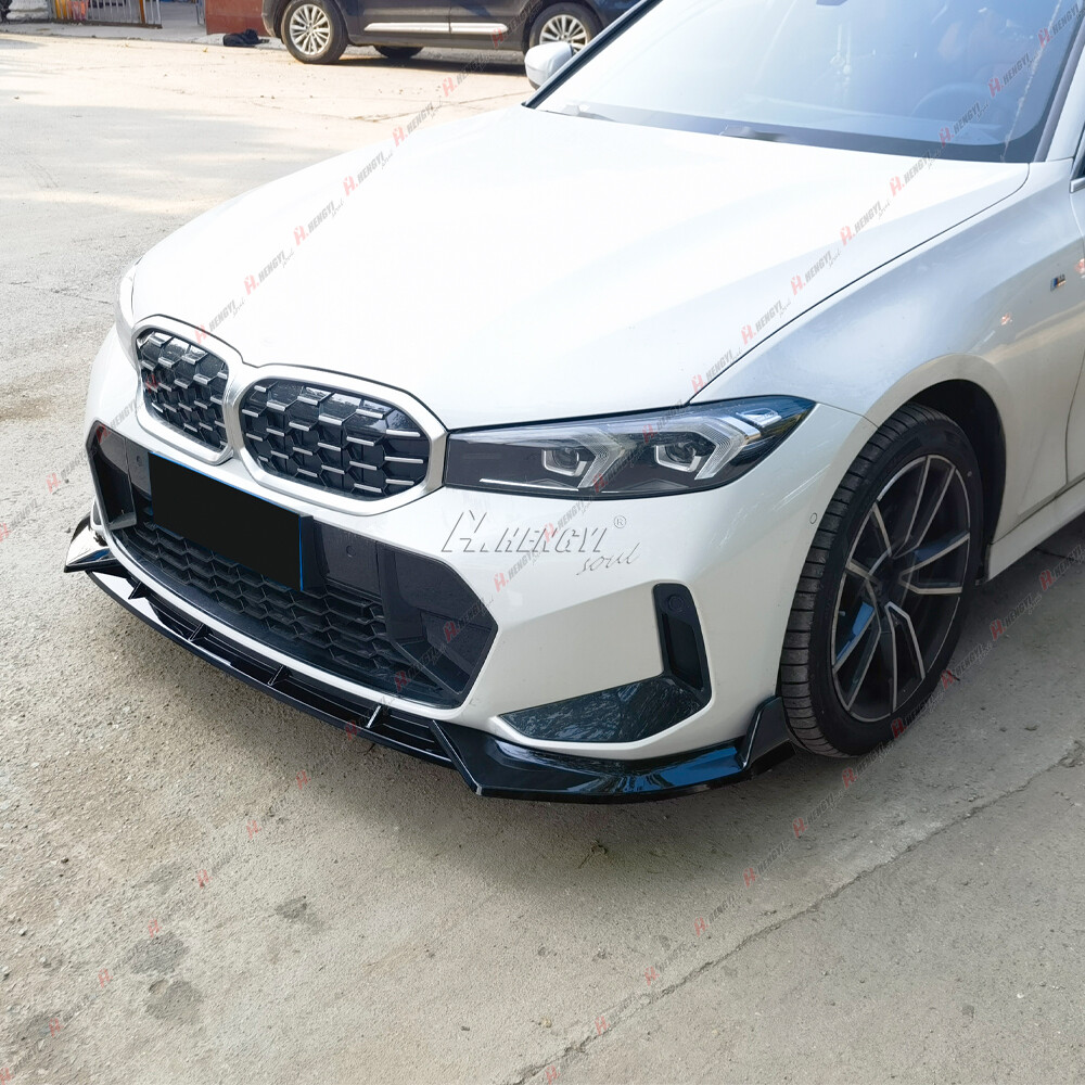 Gloss Black MP Style For 2023-2024 BMW G20 M340i 330i M Sport Front Bumper Lip