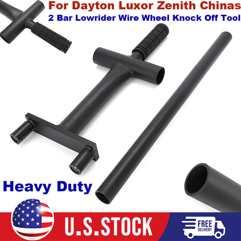 2 Bar Lowrider Wire Wheel Knock Off Tool Kit For Dayton, Luxor, Zenith, Chinas