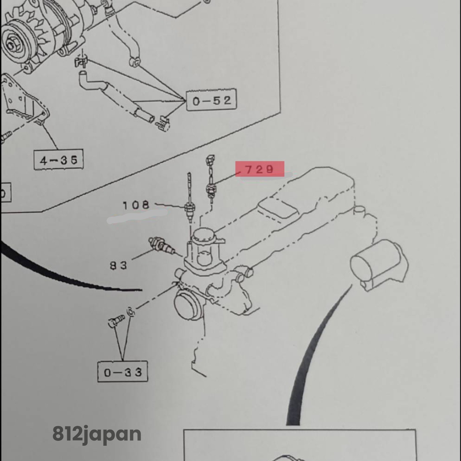 Genuine Isuzu Elf Thermo Water Temperature Switch 4JG2 NHR69E 8-97018-064-0 JDM