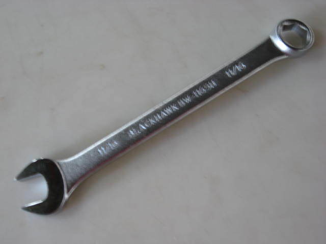 NEW 11/16″ 6-pt COMBINATION WRENCH, SATIN FINISH, BLACKHAWK BW-1165H