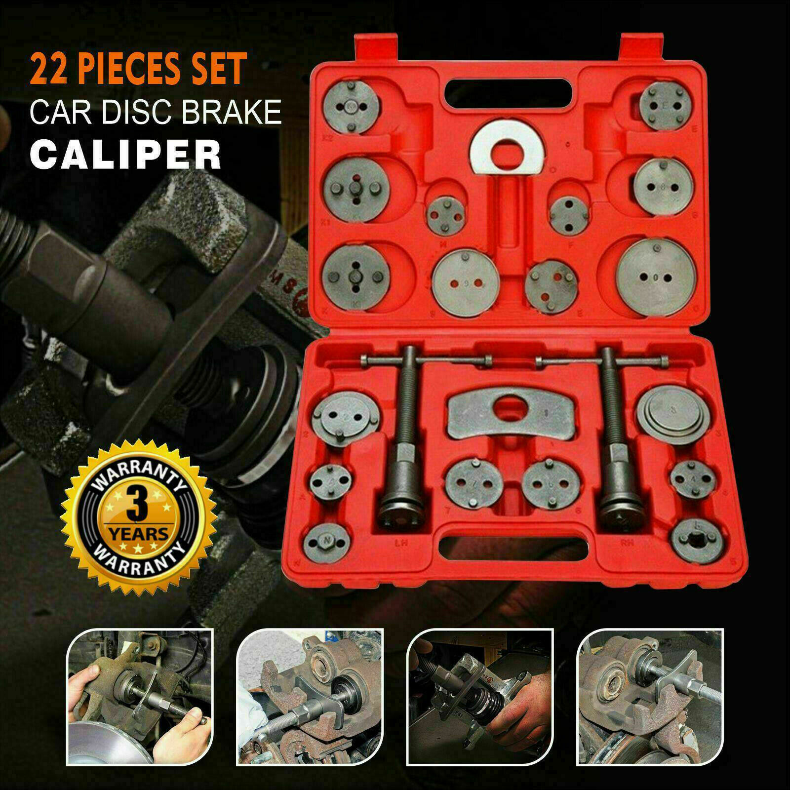 New Vehicle Brake Rear Caliper Wind Back Tools Fit Car Truck Break Disc 22 Pcs