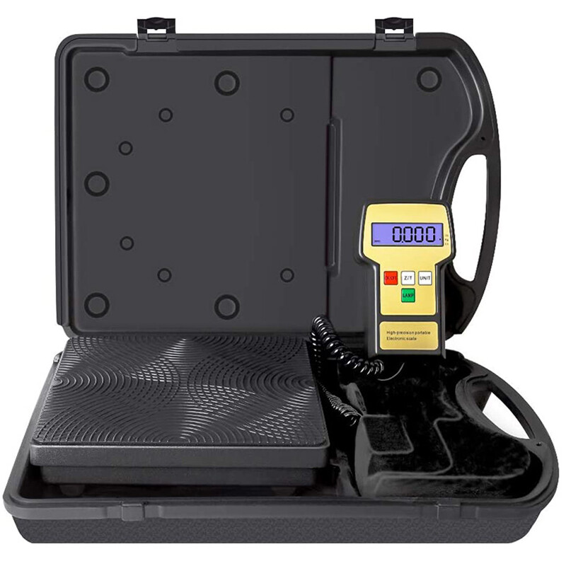 Electronic HVAC 220lb Refrigerant Accurate Charging Digital Weight Scale & Case