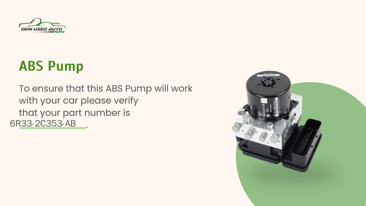 2005-2006 Ford Mustang Abs Pump Control Module VY00U