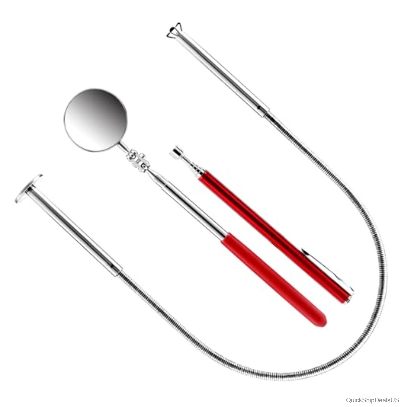 3 Piece Automotive Mechanic Pickup Tool Set Extendable Telescoping Magnetic P…