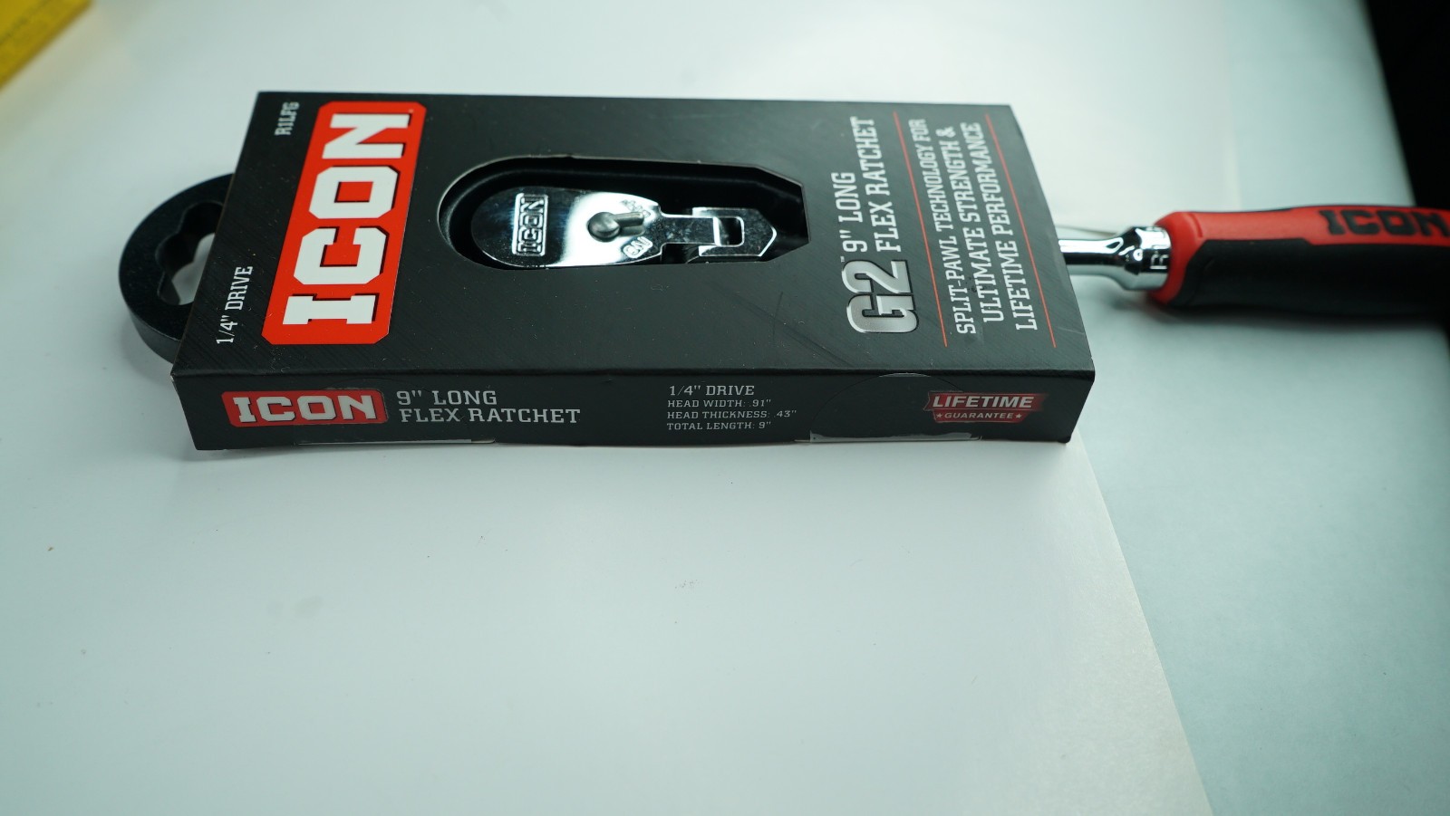 ICON G2 1/4″ Drive Long Flex Ratchet R1LFG NEW w/Comfort Grip FREE SHIPPING?