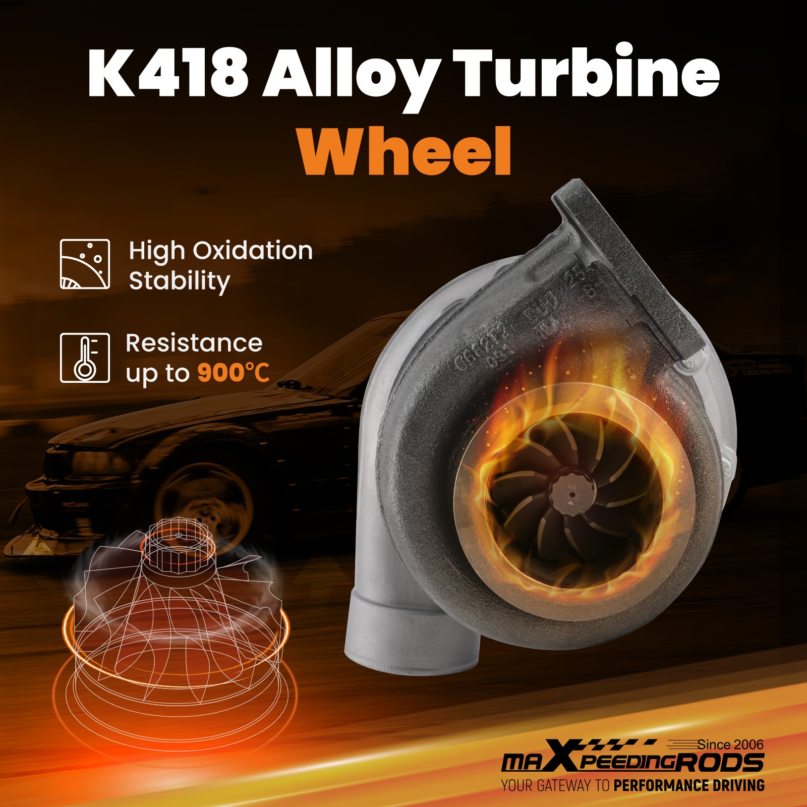 Turbo S300G S300S084 Turbocharger T4 Twin Scroll Up to 320-800hp Turbine A/R .91