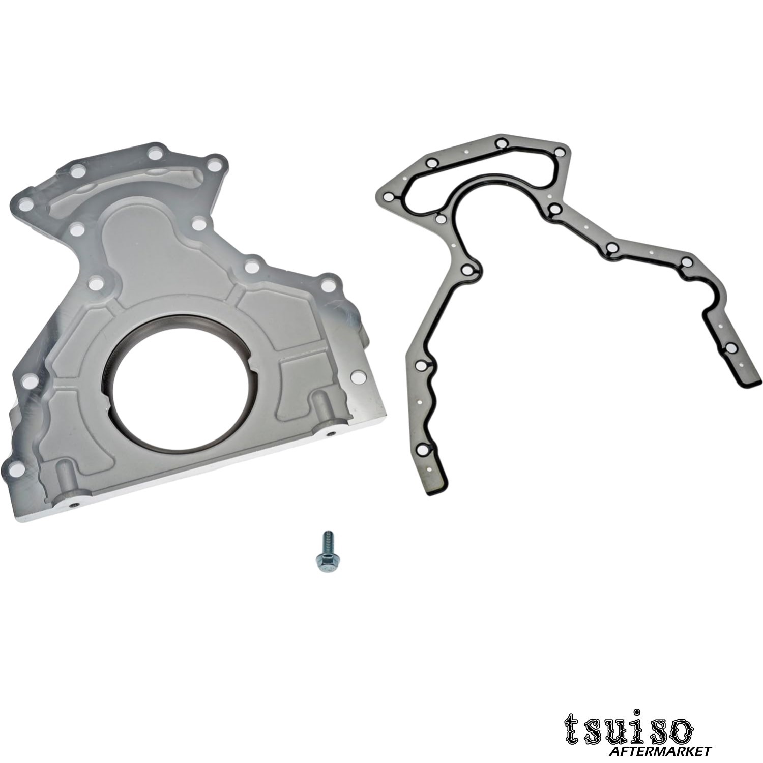 Direct Fit Aluminum Rear Main Seal Cover Kit – Gasket Included for Easy Repair