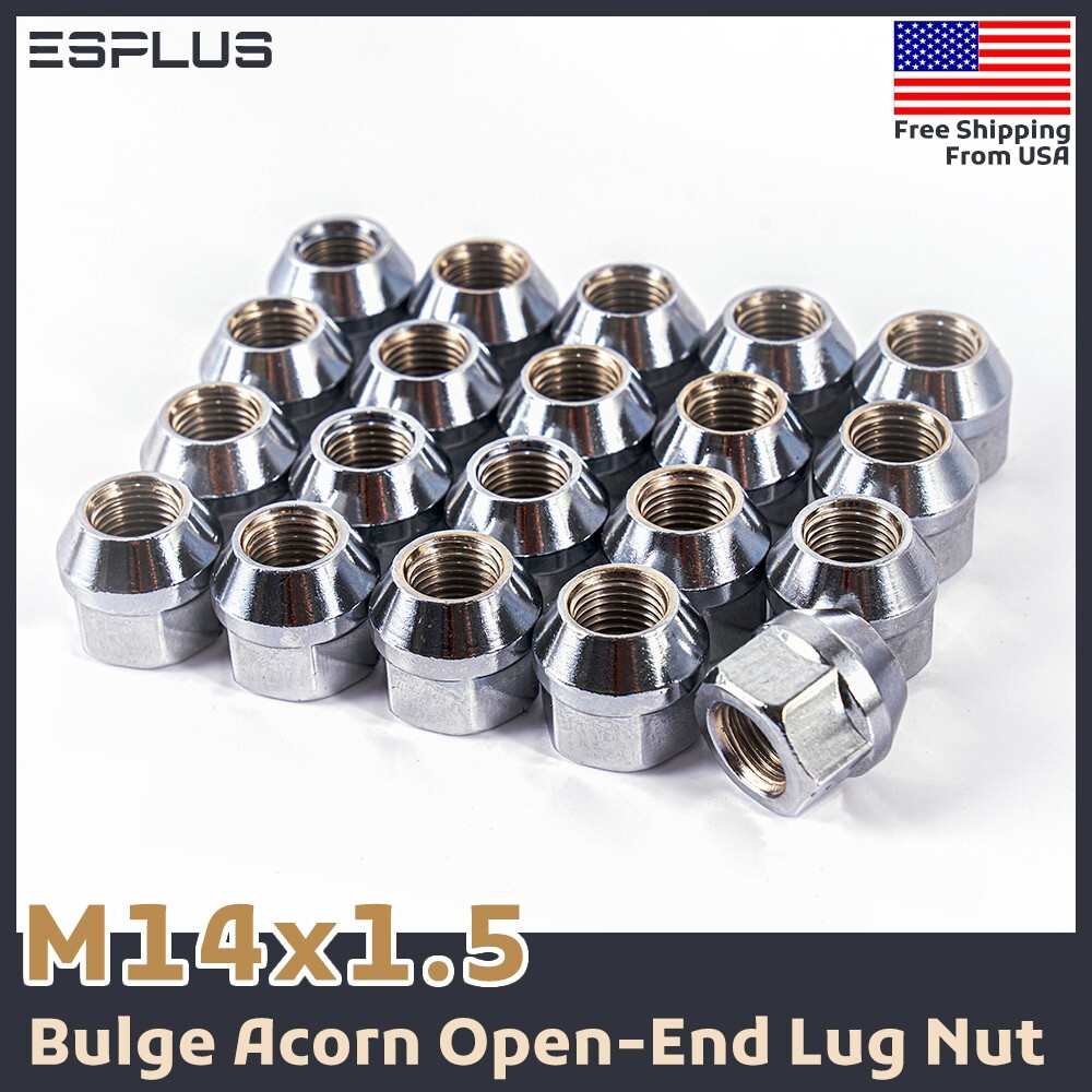 20 Pc Chrysler M14x1.5 Open-End Acorn Lug Nut Fit Chrysler 2004-2022 300/300C