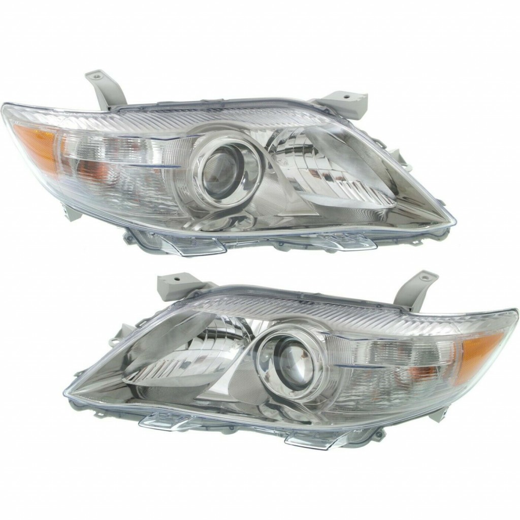 For 2010 2011 Toyota Camry Pair Driver and Passenger Side Headlight Assembly DOT