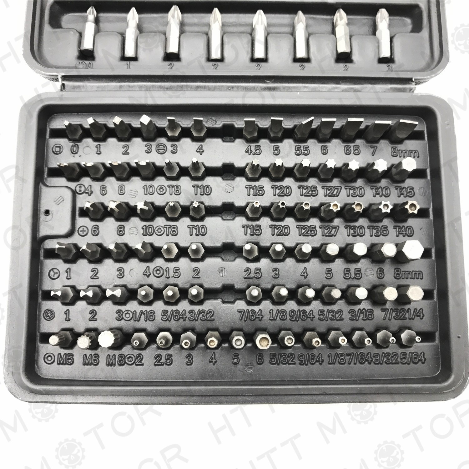 HTTMT 100 PIECE SECURITY BIT SET LOCKSMITH PC TORX HEX KEY