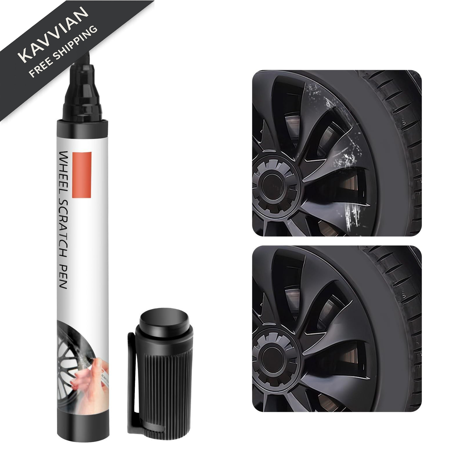 Touch Up Paint for Cars,Professional Rim Paints 1 Count (Pack of 1), Black