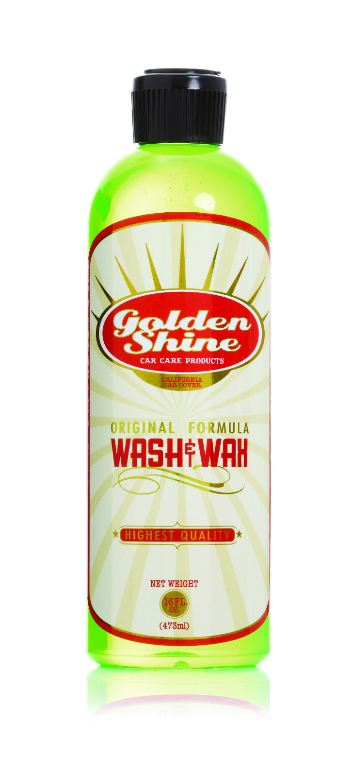 Golden Shine Car Care Products Wash & Wax Car Wash Soap 16oz or 1-Gallon Bottle