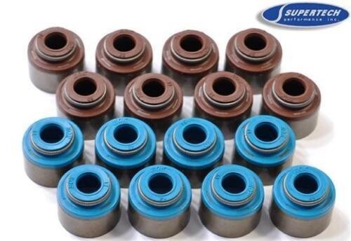 SUPERTECH SET OF 16 VALVE STEM SEALS VITON B18C1 B18C5 B16A2 B17A VTEC GSR