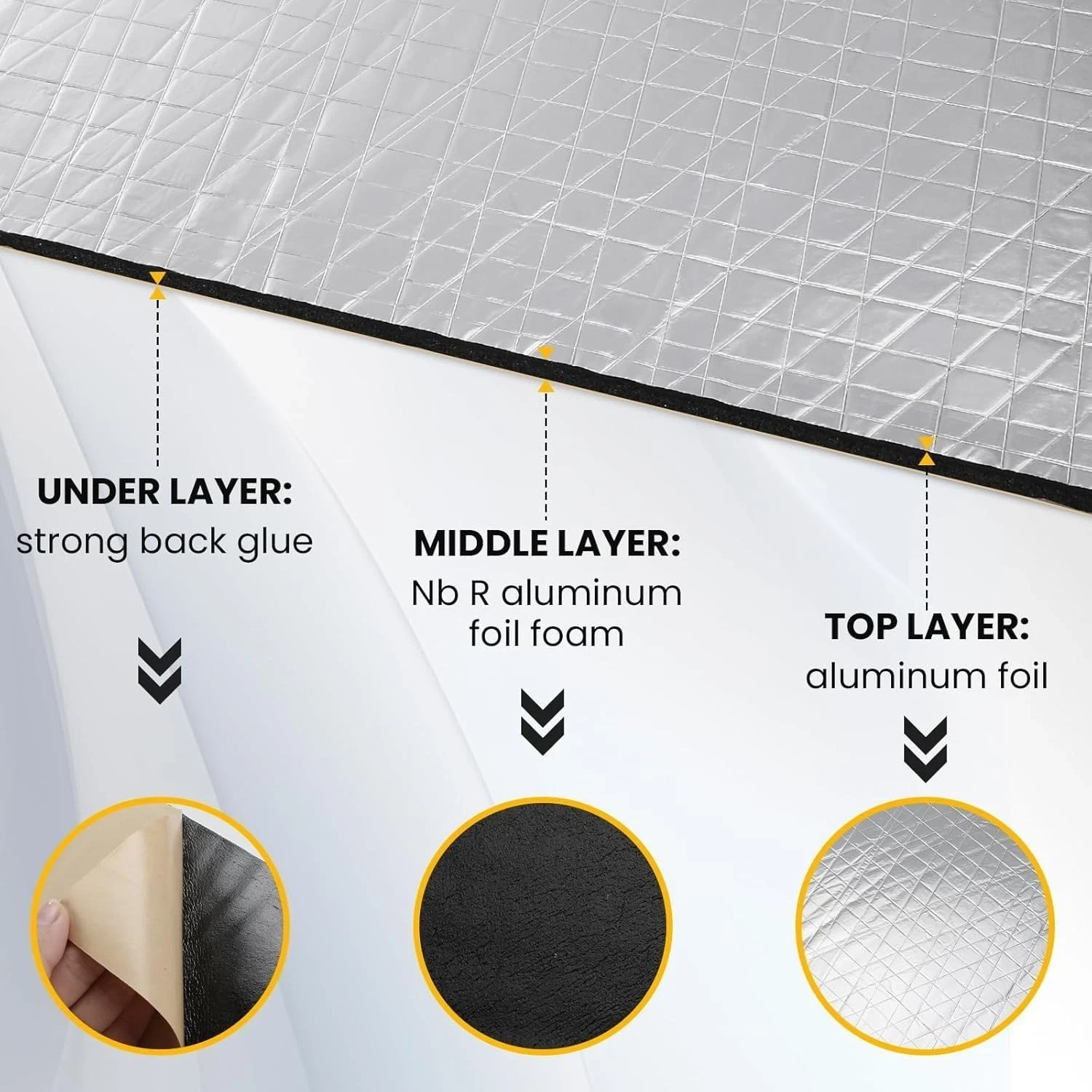 KILMAT 80 mil 31 sqft Car Sound Deadening Mat Butyl Automotive Sound Deadener Au