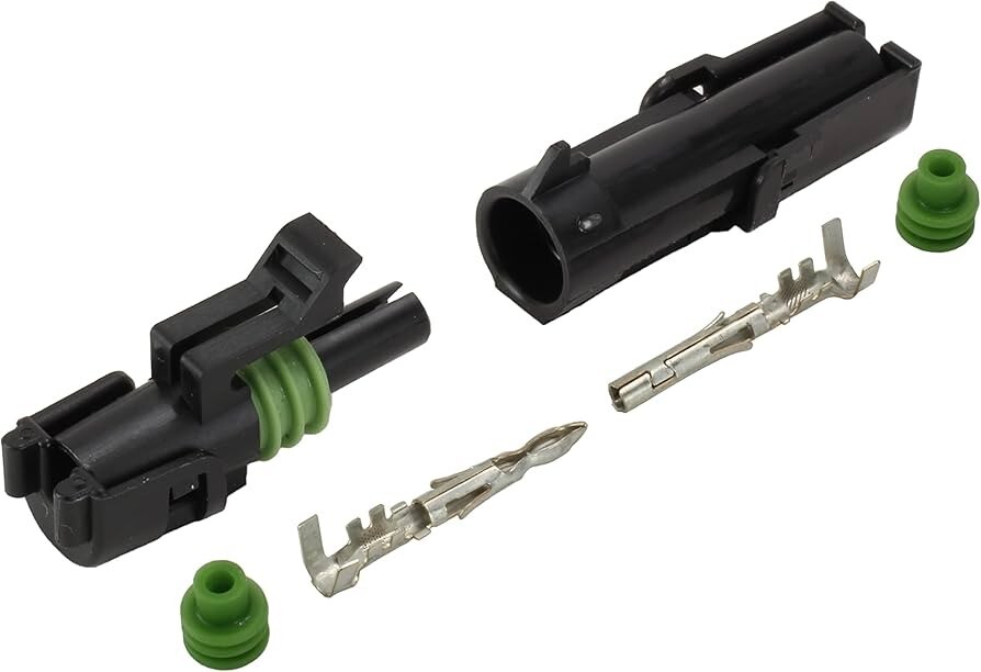 Aptiv GM Delphi Packard Weather Pack 1 Pin Sealed Connector Kit 20-18 AWG