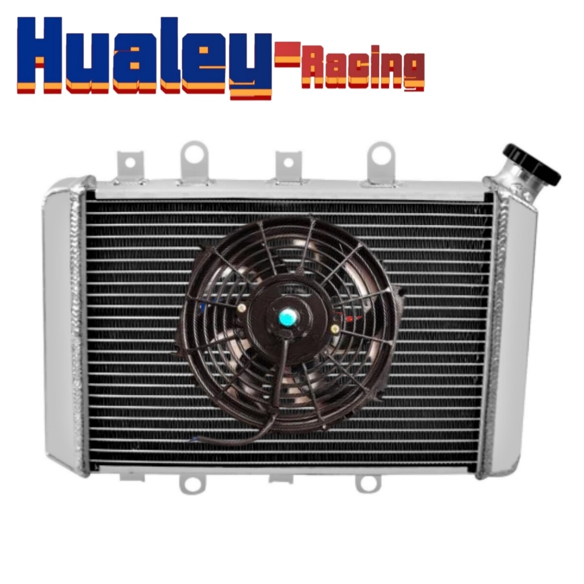 Aluminum Radiator & FAN For 2007-2014 Yamaha Grizzly 700 / 2009-2014 Grizzly 550