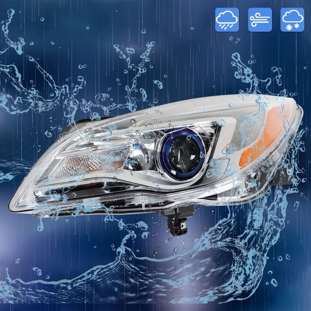 Halogen Projector Headlight Chrome Housing For Buick Regal 2014-2017 Left Side