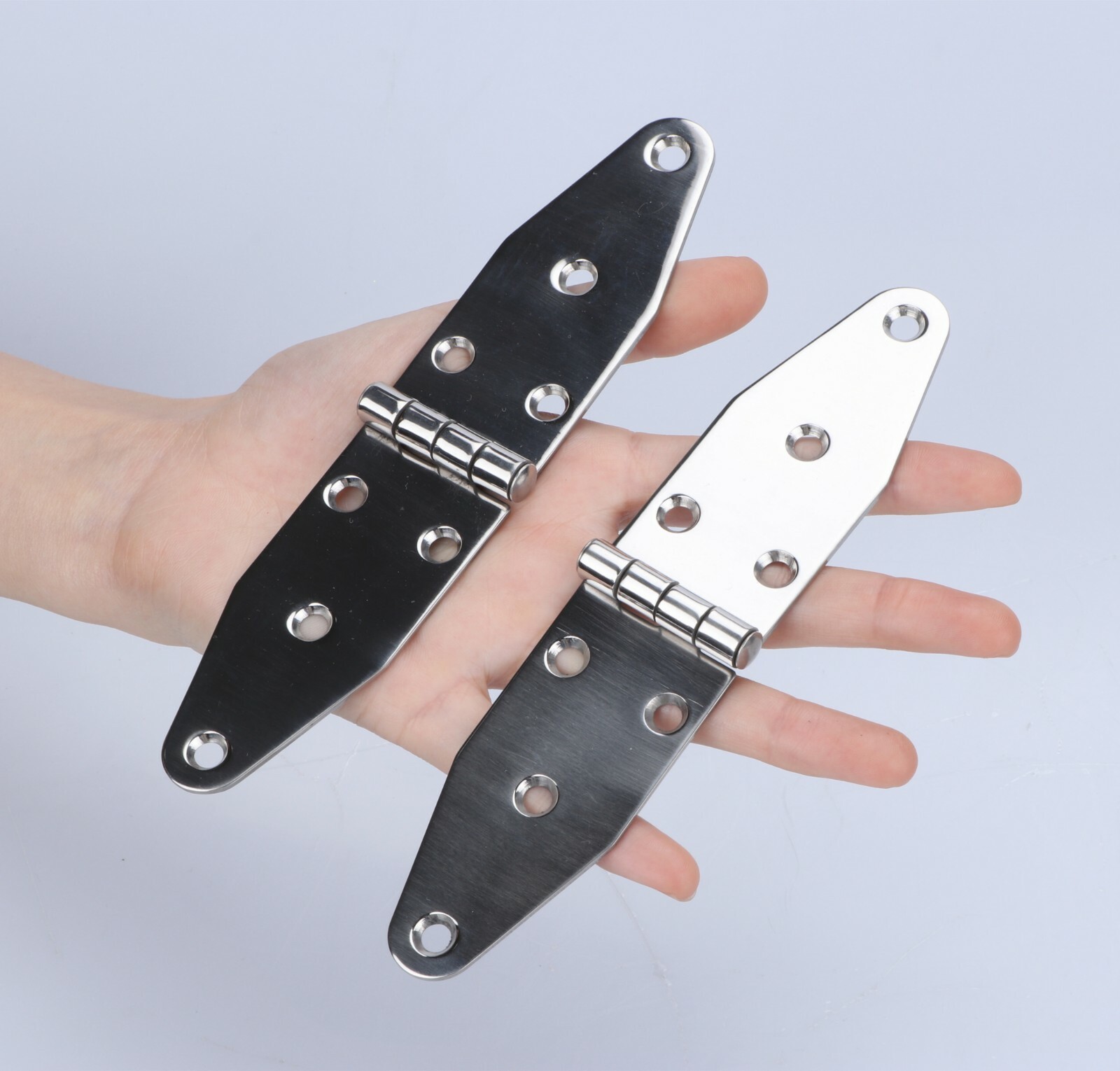 2X Marine Stainless Steel Polished Door Hinges Heavy Duty Hinges 7″ * 1.5″