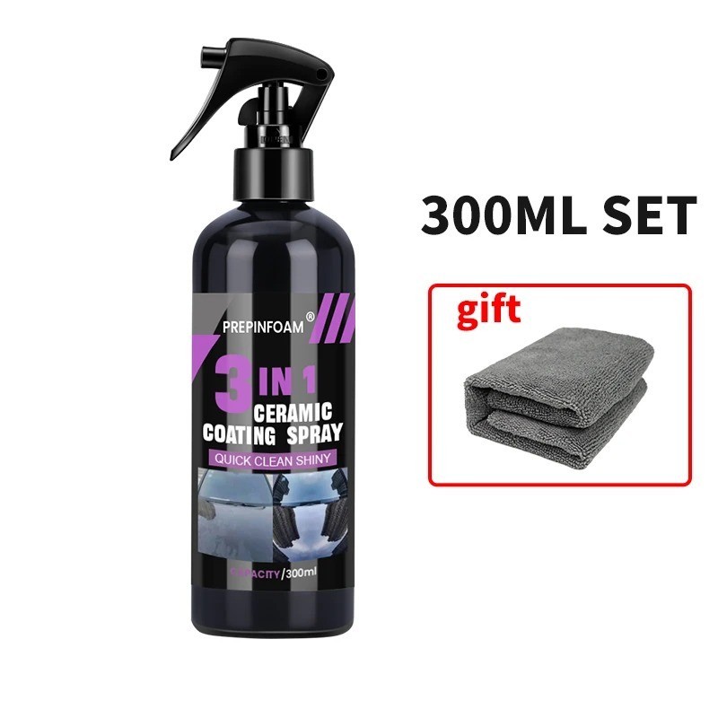 3 in 1 Car Ceramic Coating Nano Crystal Hydrophobic Polish Paint Protector