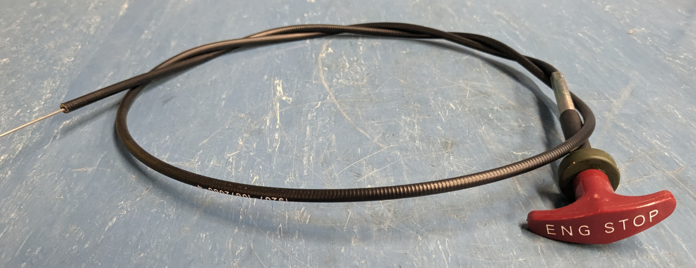 Engine Shutdown “Eng Stop” Cable Push Pull Control Assembly 49″ M35 10872080-4
