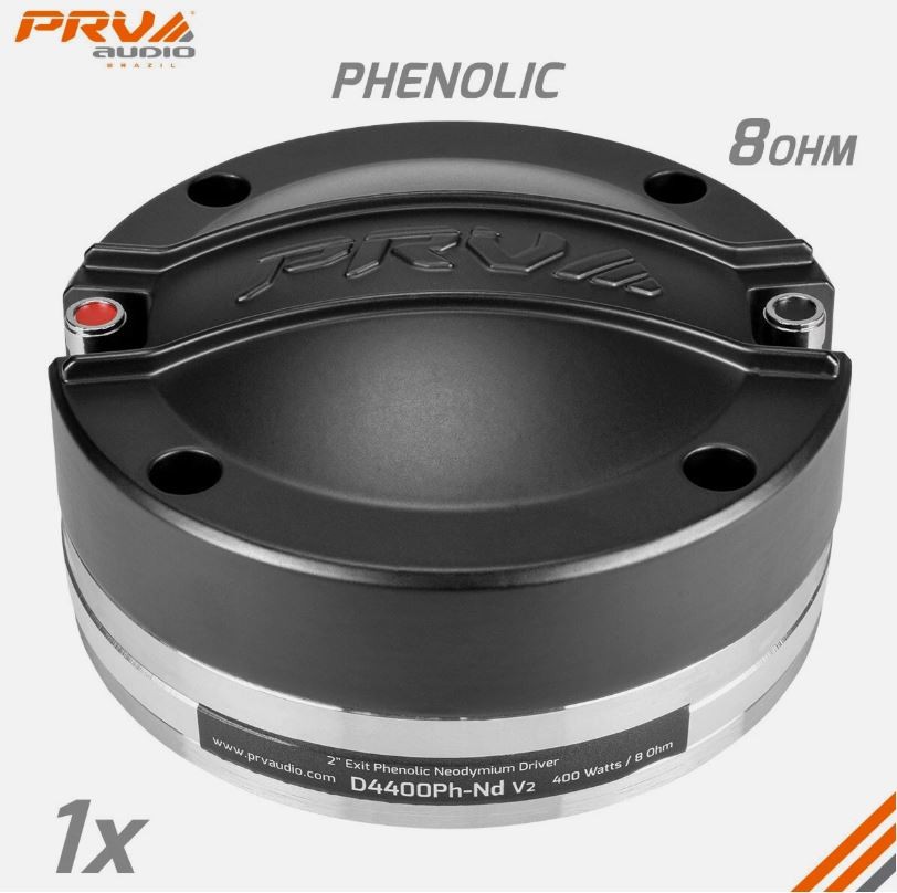 PRV AUDIO D4400Ph-Nd v2 2” NEODYMIUM MIDRANGE COMPRESSION DRIVER 8-OHM (SINGLE)