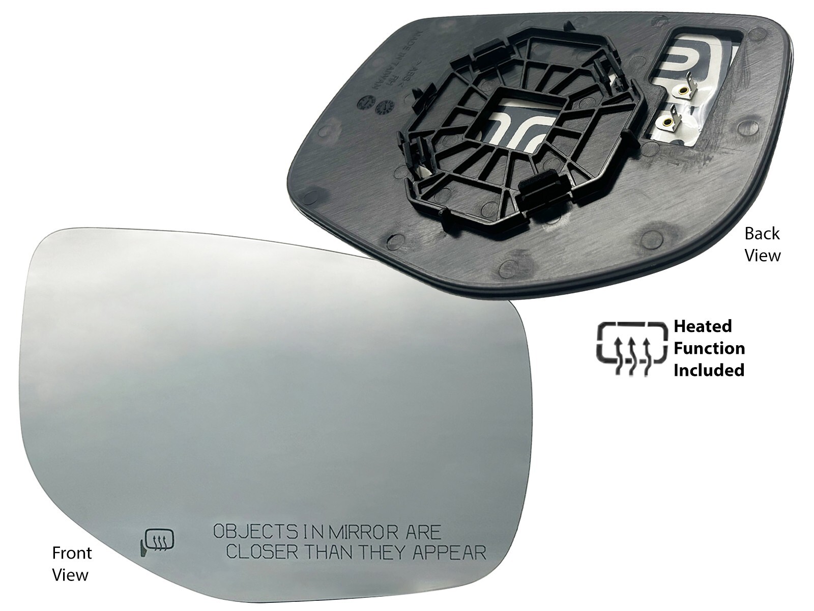 Passenger Right Side Heated Mirror Glass for 2020-2024 Legacy Outback 91039AN03A