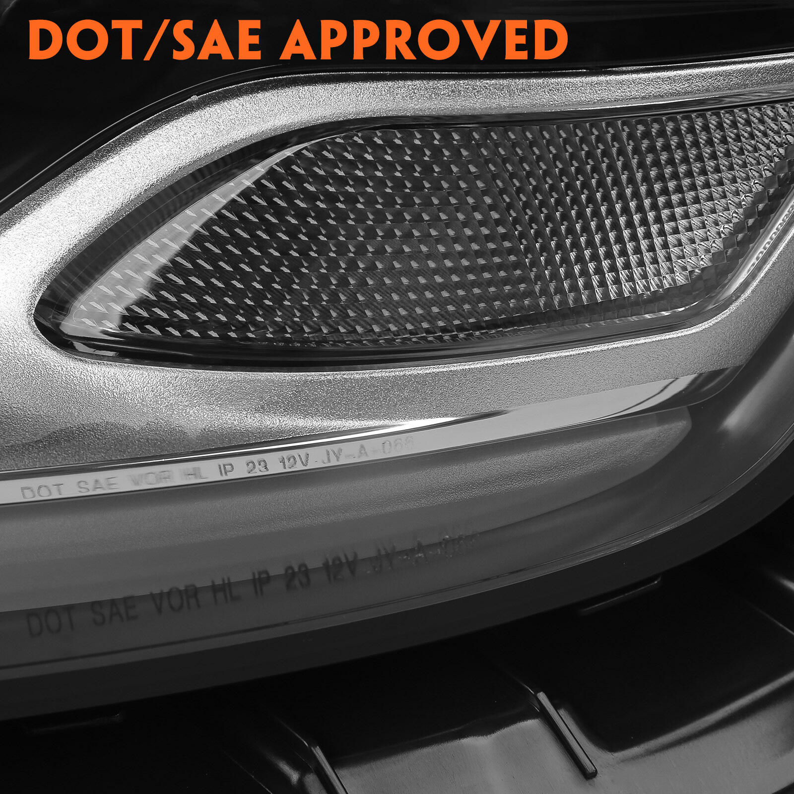 Pair For 2021-2024 Chrysler Pacifica LED DRL Projector Headlights Headlamps