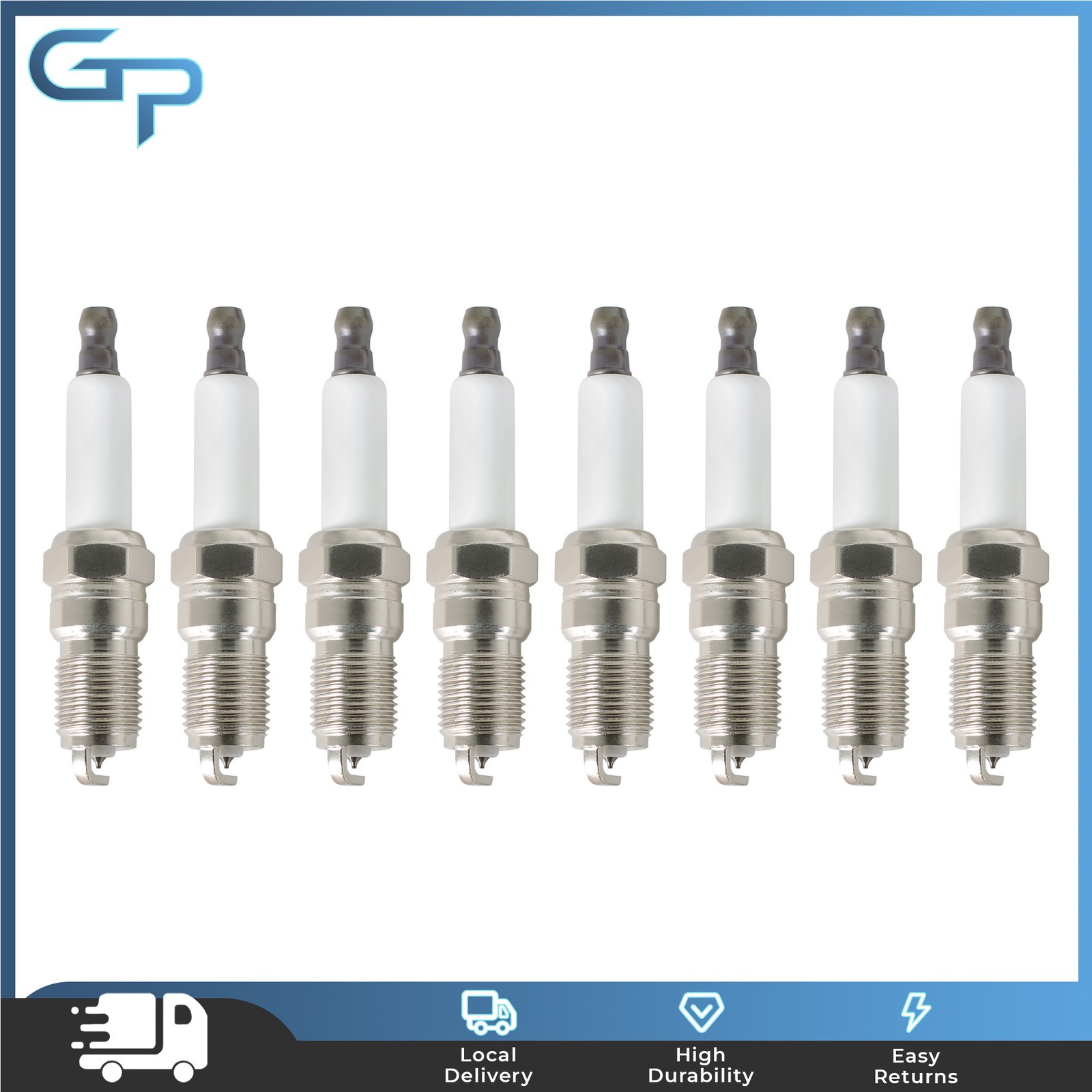 8PCS Spark Plugs 41-962 19299585 For GMC Sierra Chevy Silverado