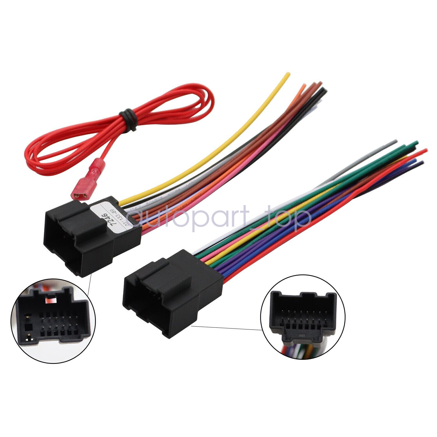 For Buick Lucerne 2007-2014 Aftermarket Car Stereo Radio Wiring Harness Adapter