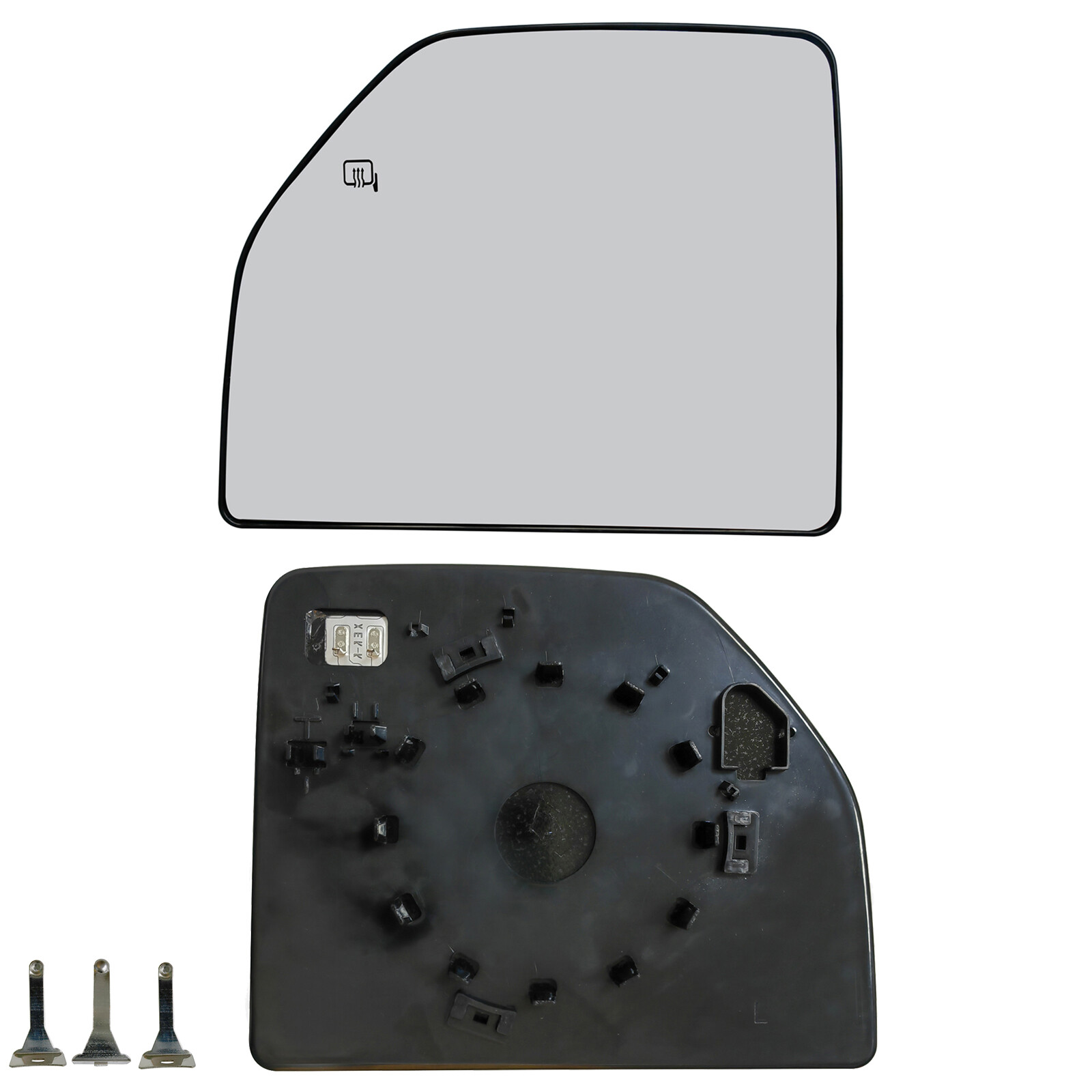 Upper Driver Side Towing Heated Mirror Glass For 2017-2020 Ford F250 F350 F450