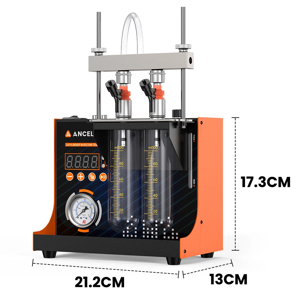 Ancel ANJ400 Fuel Injector Cleaner Ultrasonic Fuel Injectors Tester Machine Kit