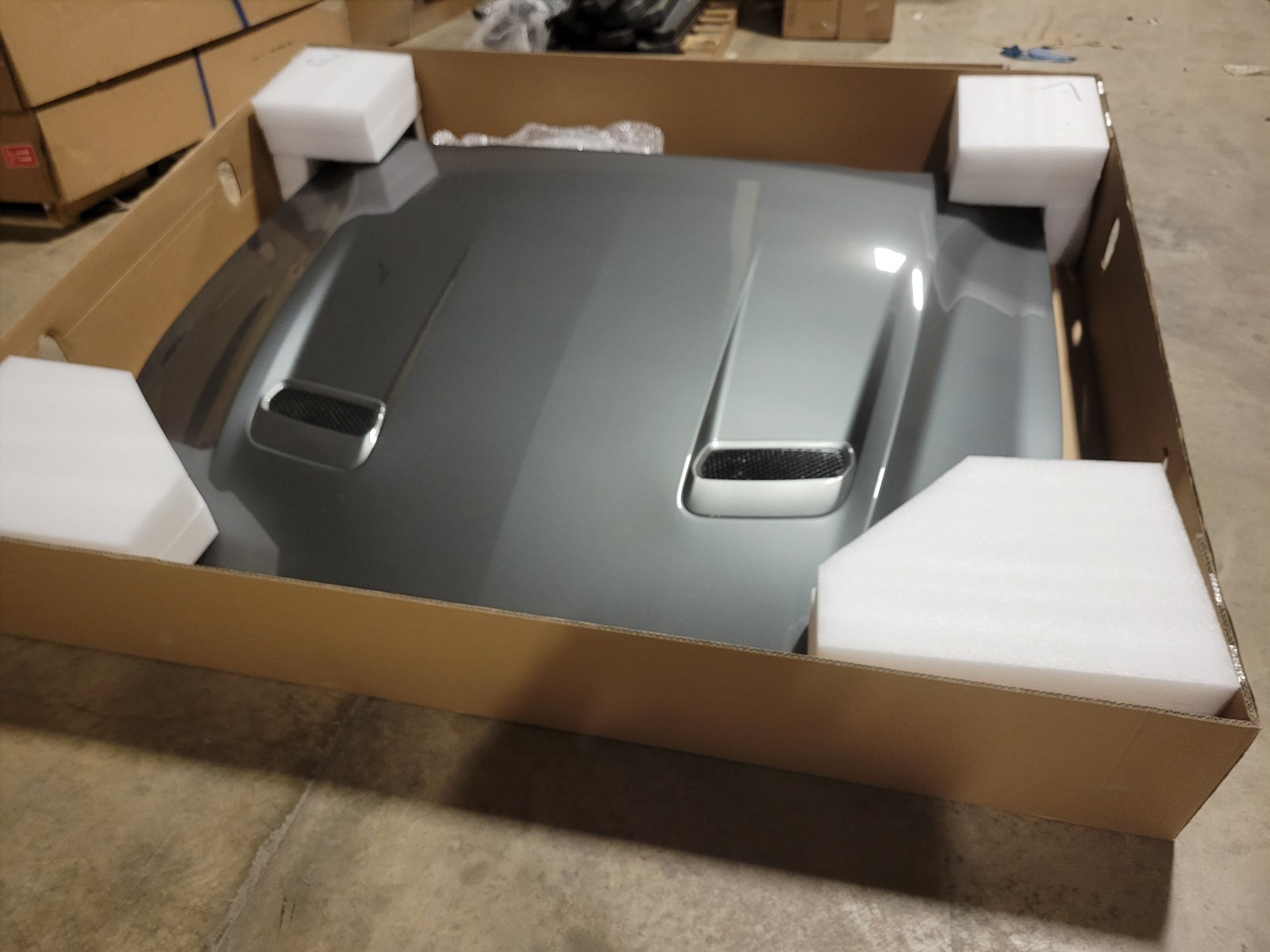 New Take Off Original Hood Fits 2018-2023 Ford Mustang GT DARK MATTER GRAY HY