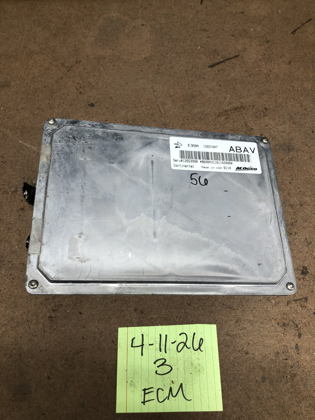 13-19 ECM Terrain Equinox CTS Computer Engine Control Module ECM 12651807 ABAV