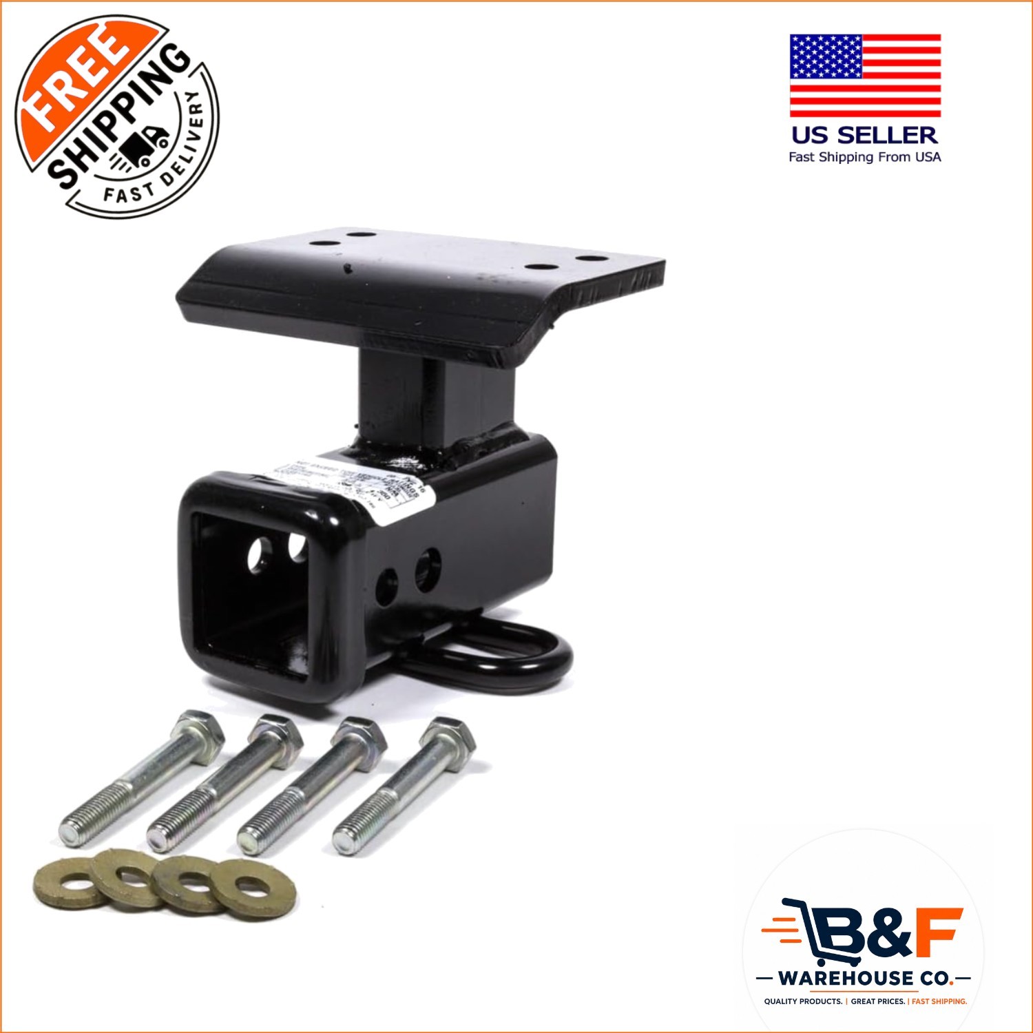 Max-Frame Class III Trailer Hitch Receiver, 2″ – Heavy-Duty Towing Solution