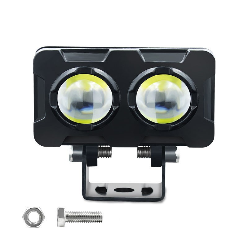 2Pack 3inch LED Work Light Amber White Cube Pods Spot Flood Driving Lamp Offroad