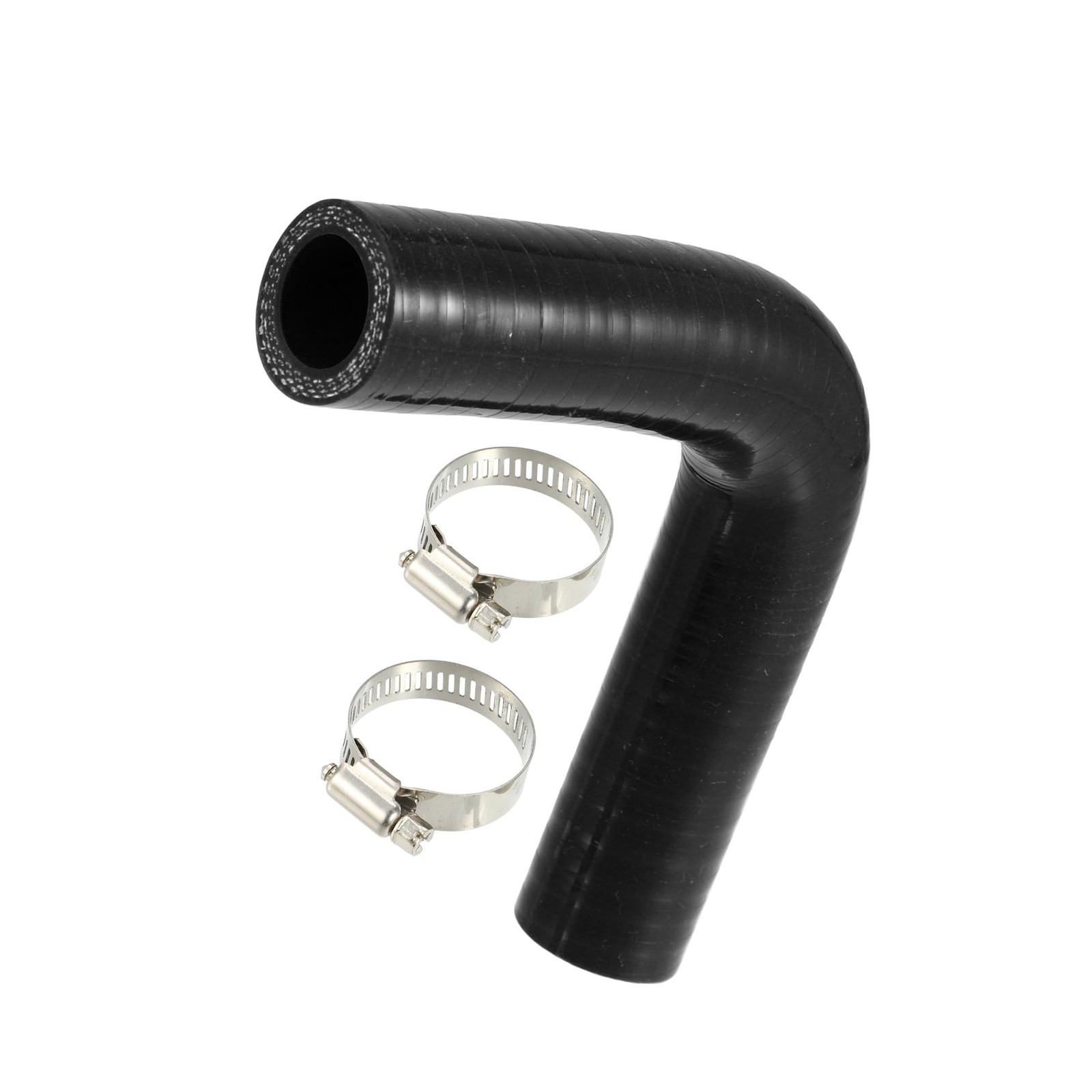 Universal Engine Silicone Hose Coolant Tube 19mm 0.75 Inch ID Black 1 Set