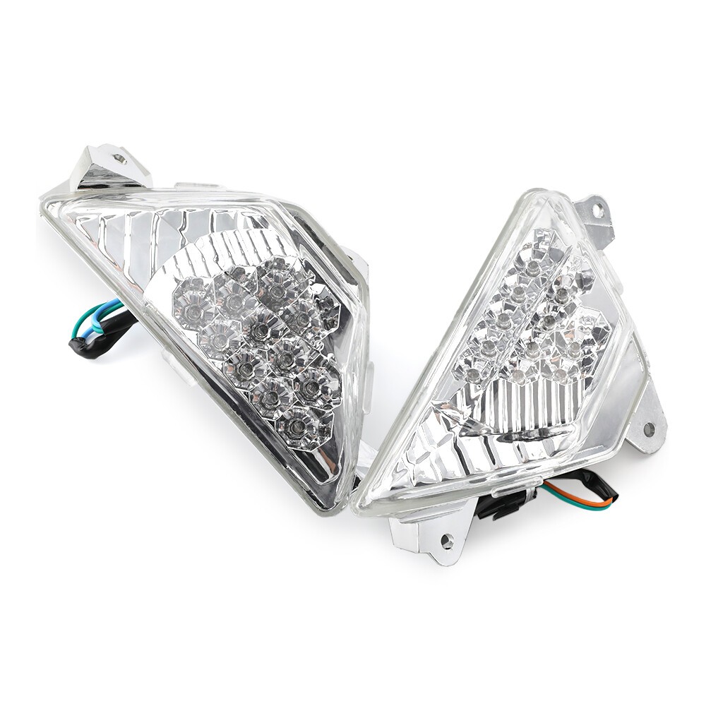 Front Turn Signal Indicator Light Blinker Flush For KAWASAKI Ninja EX300/400/650