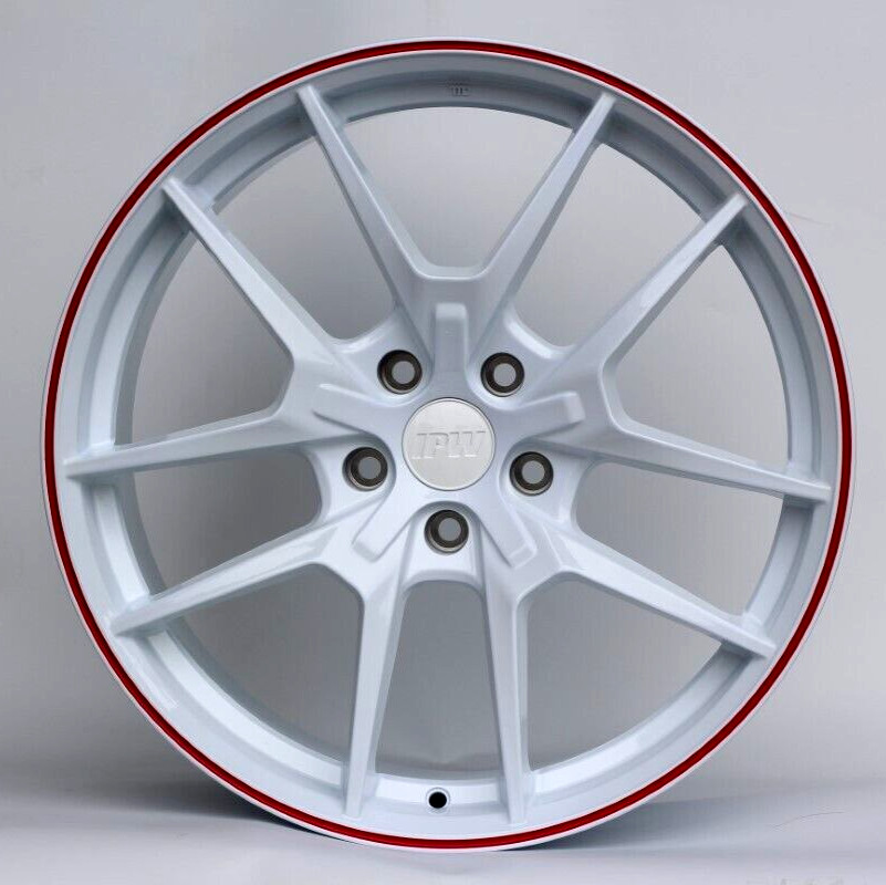 4pc – FLOW FORGED 18X8.5 WHITE WHEELS LIGHT WEIGHT 5X114 FOR HONDA CIVIC ACCORD