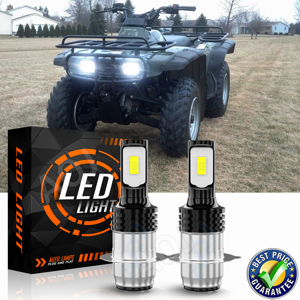 For Honda Fourtrax TRX300FW 1988-2000 – LED Headlight 6000K White Light Bulbs++