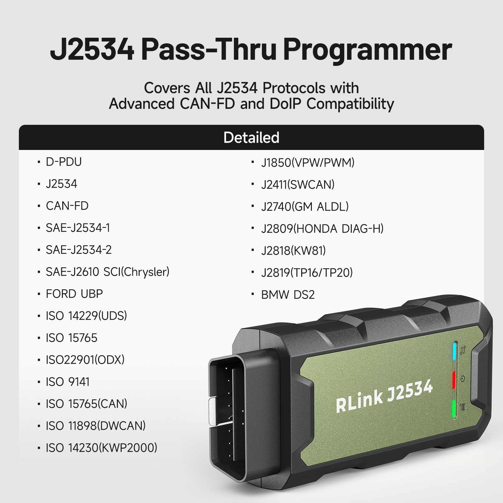 Topdon RLink J2534 Pass-Thru Programmer