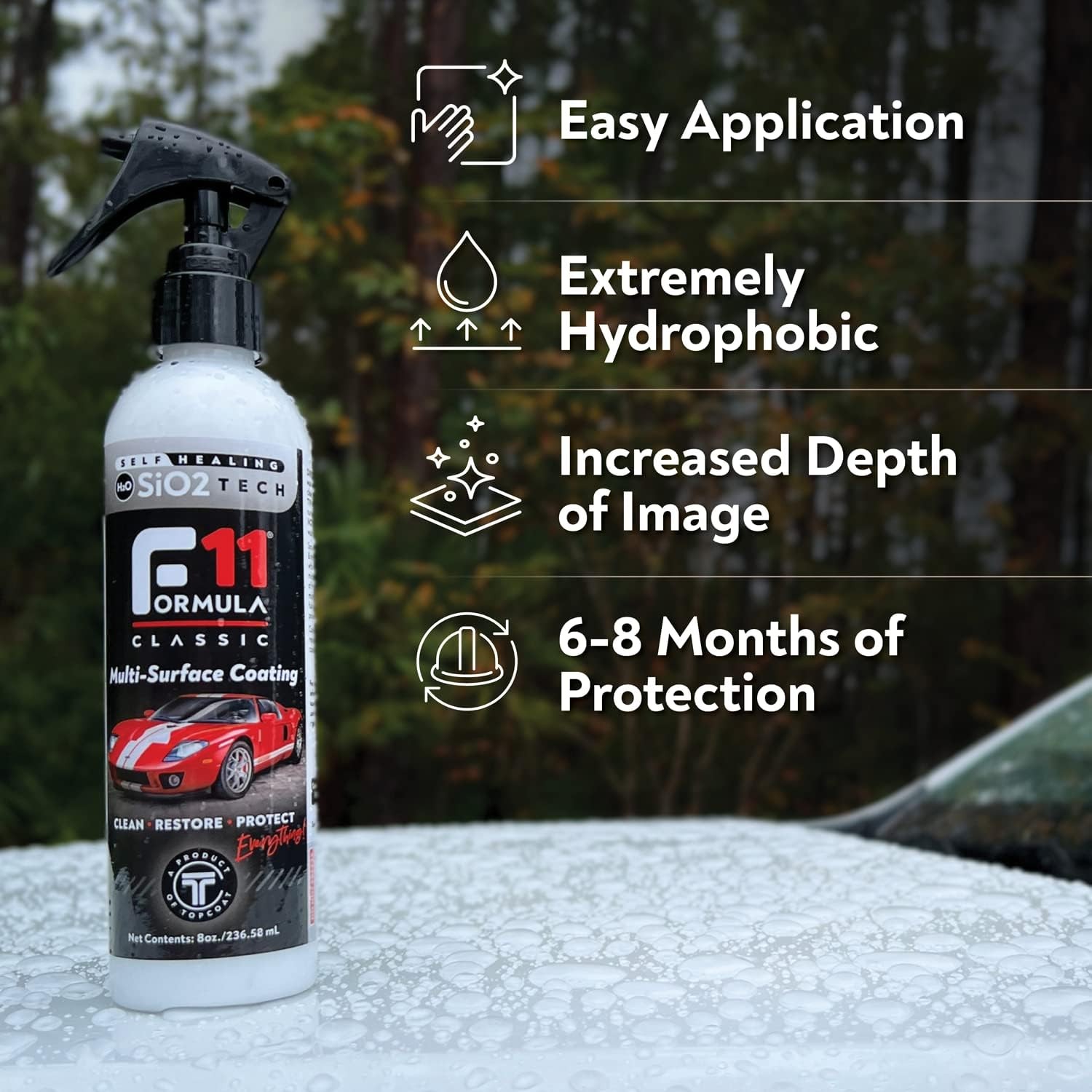F11 Polish Sealer for Cars,Bikes and More Water-Based Alternative to Ceramic Wax