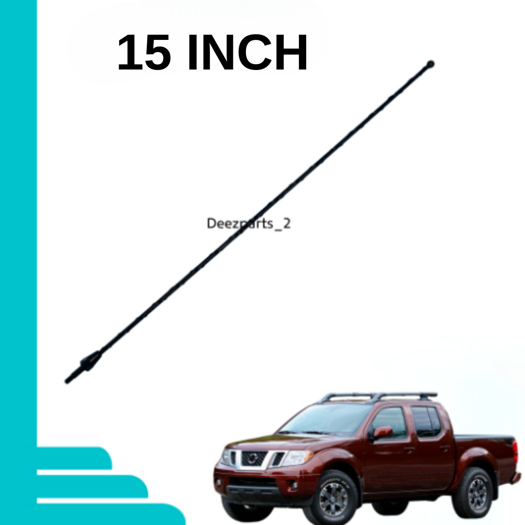 15″ Short Black Antenna Mast Replacement AM/FM For NISSAN FRONTIER 1998-2023