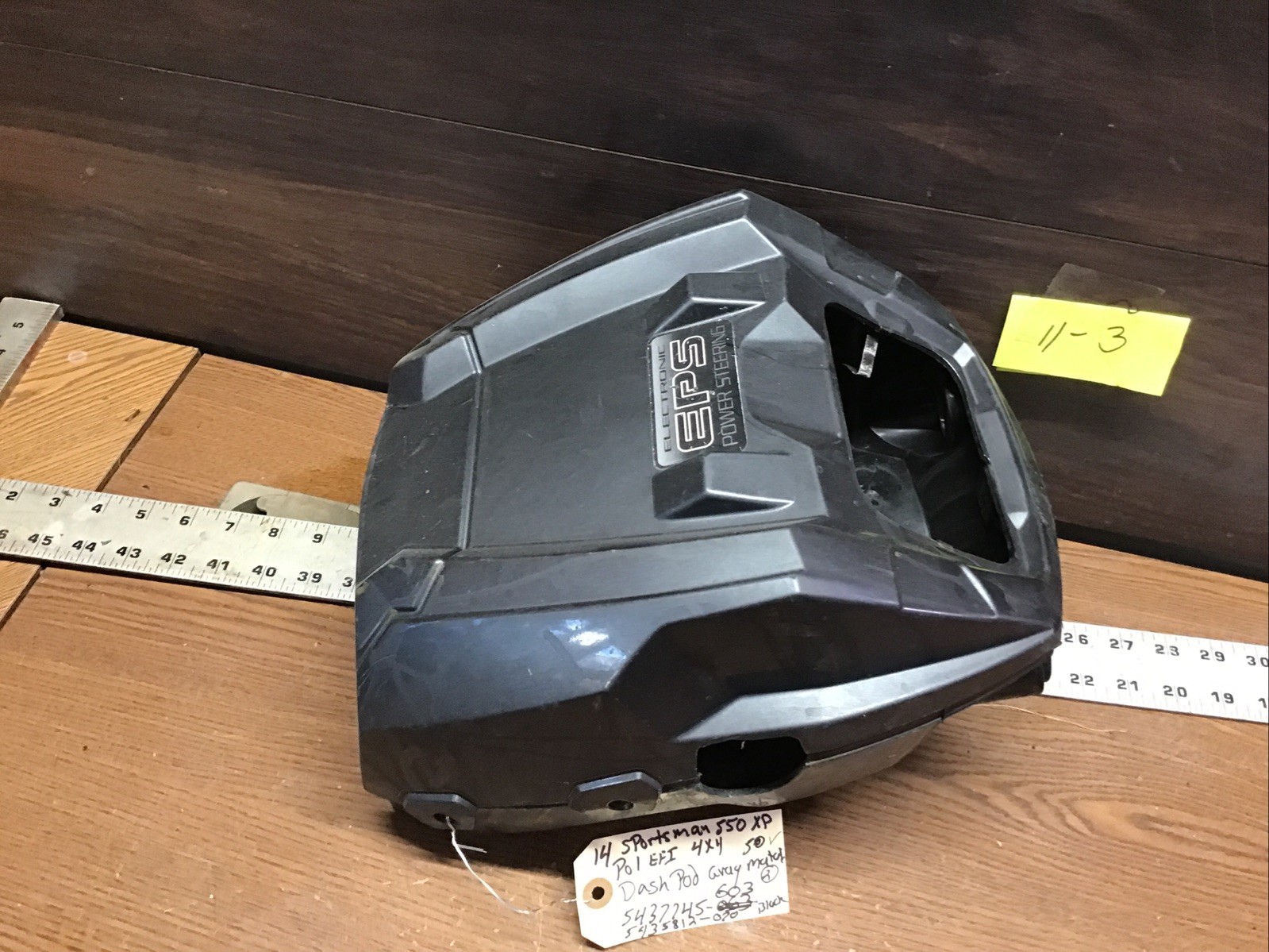 Dash Pod Gray Metallic￼ # 5437745-603, 5435812-070 Polaris 2014 Sportsman 550 XP