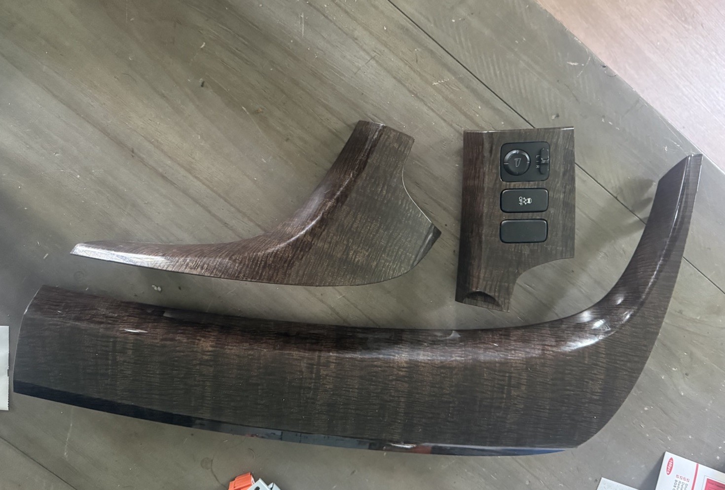 2007-2013 Acura MDX Dash Trim Set Of 3 Panel Pieces Woodgrain Factory OEM