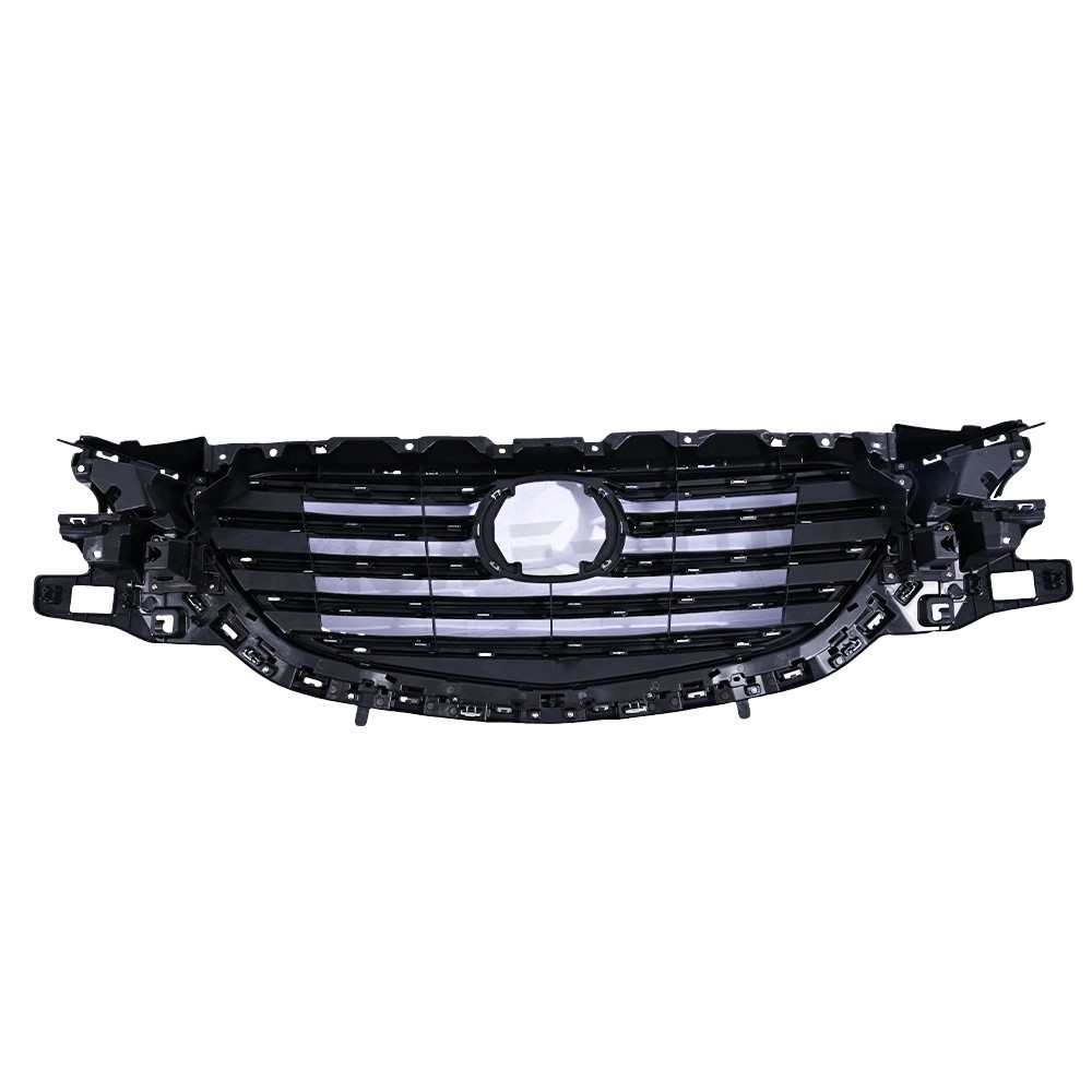 Plastic Black+Chrome TK49-50712 Front Upper Grille For 2016-2023 Mazda CX9