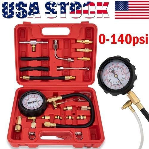 0-140PSI Fuel Injection Pump Pressure Tester Injector Pump Pressure Gauge Kit US