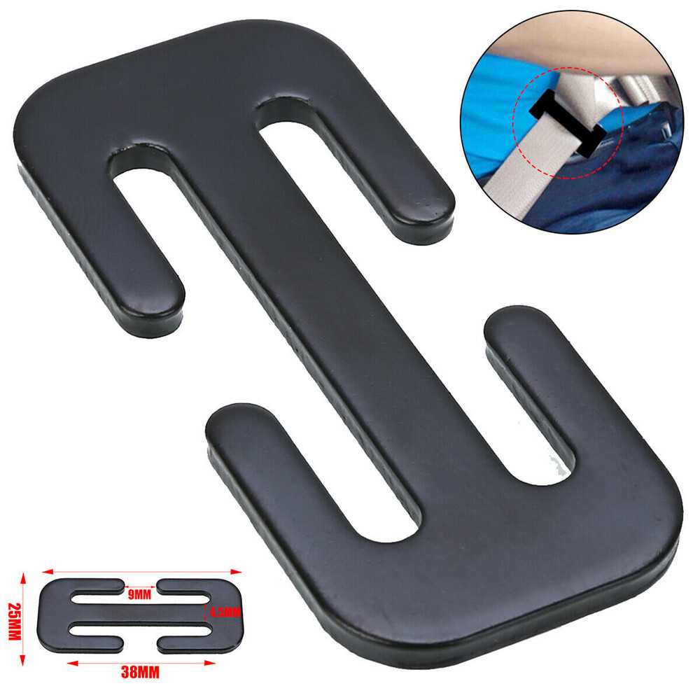 2Pcs Car Locking Clip Automotive Metal Car Safety Seat Belt Adjuster